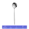 Juego de Cubiertos Brillantes Portugueses, Vajilla Estilo Occidental, Cuchillo y Tenedor para Steak, Cuchara y Tenedor de Acero Inoxidable, Venta Caliente Transfronteriza, Juego de Postre de Lujo Ligero