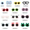 Accesorios de Gafas Pequeñas Divertidas de Resina Versátiles Dibujos Animados Accesorios de Pegamento de Crema Diadema Hecha a Mano Pasador Material de Bricolaje Parche