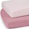 Funda de Cama de Dos Piezas de Tela Creada Transfronteriza Hilo de Algodón para Bebé Color Sólido Cubierta Completa para Cama de Bebé Sábana de Cama Transpirable de Hilo de Algodón de Doble Capa