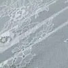 Tela de encaje de pestañas hueca no elástica de 150 cm, tejida en urdimbre de nailon, lencería para mujer, código de barras, alta elasticidad, transpirable