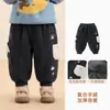 Calça de Fleece Kaka Panda para Meninos Roupas de Inverno para Meninas Calças Longas Quentes de Inverno para Crianças Calças de Outono/Inverno para Bebês e Crianças Pequenas