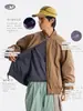 Chaqueta Deportiva Cortavientos Reversible de Color Block para Exteriores Serie Montaña Flota Negra con Cuello Alto para Hombres y Mujeres Abrigo Cortavientos para el Transporte Urbano