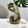 [Descuento por cantidad] Decoración de latón vintage soporte de incienso de reflujo mano de Buda soporte de incienso de loto de cobre puro decoración para el hogar interior