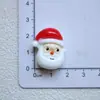 Accesorios de Resina DIY Nuevo Papá Noel Muñeco de Nieve Pegamento de Crema Pasador Funda para Teléfono Hebilla de Zapato Llavero Colgante