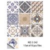 Peças duras de cristal estilo retrô nórdico Adesivos de azulejos pequenos resistentes ao desgaste Adesivos de parede de transformação doméstica à prova d'água à prova de óleo de cozinha