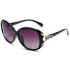 2025 Gafas de Sol Nuevas de Marco Grande Marco Reflectante para Gafas de Sol Gafas de Sol Polarizadas para Mujer Tendencia de Moda Fotografía Callejera para Mujer 8842