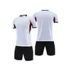 Conjunto de Uniforme de Futebol de Manga Curta, Uniforme Liso de Competição e Treinamento para Equipe, Mesmo Estilo para Adultos e Crianças, Camisa de Futebol Respirável, Personalizável