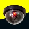 Cámara de Vigilancia Falsa Hemisférica Simulada para Venta al por Mayor, Cámara Falsa Antirrobo Grande con Luz