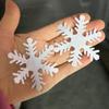 Natal Não Tecido Floco de Neve Branco Floco de Neve Falso Decoração Árvore de Natal DIY Feito à Mão Acessórios de Natal Feltro Flocos de Neve