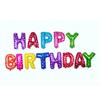 Balões de Folha de Alumínio com Letras 'Feliz Aniversário' de 16 polegadas Adereços de Aniversário Balões de Aniversário Efeito Emagrecedor Conjunto de Folha de Alumínio de Aniversário