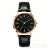 Reloj de hombre superventas transfronterizo, moderno, retro, simple, reloj de cuarzo digital con correa de cuero, envío directo desde el fabricante