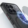 Funda de Rejilla Magnética Adecuada para Redmi K90 Pro Max, Niebla Helada Corrugada Botón Metálico Duro Simple Cubierta Protectora K100 Pro