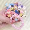 Populares Accesorios para el Cabello de Niña Sanrio My Melody, Gomas de Pelo Dopamina de Colores que No Dañan el Cabello, Diademas para Niños