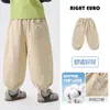 Calça Longa Casual de Algodão Puro para Meninos Europeus Outono Roupa Infantil Bebê Criança Pequena 2026 Nova Roupa Infantil Calça Estilo Primavera e Outono Tendência