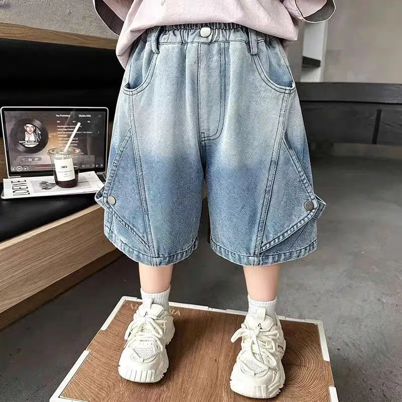 男童牛仔短裤夏季薄款_主图04