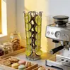 Nuevo Modelo Transfronterizo 24 Cápsulas Portacápsulas de Gran Capacidad Estante Metálico para Almacenamiento de Café Herramienta Organizadora que Ahorra Espacio