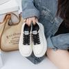 Tênis Brancos Personalizados de Couro Genuíno para Mulheres, Esportivo e Casual, Novo Estilo Primavera 2026, Tênis Tendência Estilo Chanel com Solado Grosso para Aumentar a Altura para Mulheres