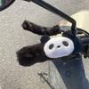 Conjunto de guidão de carro elétrico pelúcia de inverno conjunto de guidão de motocicleta carro a bateria guidão quente pelúcia de desenho animado fofo aquecimento para ciclismo