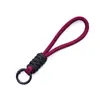 Colgante Llavero de Cuerda Trenzada de Nylon Anudada Bloque de Color Correa Corta para Teléfono Desmontable Accesorio de Correa Colgante Anti-Pérdida
