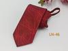 Ponto de fábrica Jacquard fio tingido gravata masculina profissional formal fácil de puxar listrado gravata zíper masculino 7cm