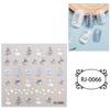 Zhengxiang transfronterizo 2023 pegatinas para uñas relieve 5D Halloween Navidad niños europeos y americanos pegatinas para uñas personalizadas venta al por mayor