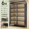 Estante de Cocina de Pie Gabinete de Almacenamiento Multicapa Horno de Microondas Doméstico Gabinete Multifuncional con Puerta Gabinete de Almacenamiento a Prueba de Polvo