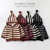 Cárdigan unisex para bebé, colección otoño 2026, prenda exterior a rayas para bebés y niños pequeños, conjunto de otoño con capucha para niños, prenda exterior cálida para salir