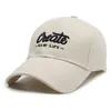 Sombrero de Sol de Borde Ancho Bordado con Letras Street Casual para Mujer, Gorra de Béisbol Versátil para Adelgazar la Cara