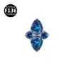 Joias para piercing corporal de titânio ASTM F-136 direto da fábrica, prego labial, prego de orelha, prego de osso mole
