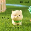 Micro-Paisagem Criativa Simulação Samoyed Corgi Figuras Fofas Acessórios de Decoração DIY Mini Enfeites de Mesa