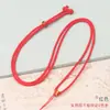 Lanyard de nudo de piña hecho a mano DIY cuerda de hilo de maíz de cristal jade dorado collar cuerda venta al por mayor lanyard de marea nacional para hombres y mujeres