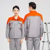 Trajes de Trabajo para Hombres y Mujeres de Colores de Primavera y Otoño Uniformes de Trabajo Reflectantes Resistentes al Desgaste Uniformes de Ingeniería de Propiedad para Reparación de Maquinaria Venta al por Mayor de Impresión