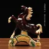 Cavalo de Cerâmica Tang Sancai, Ornamento Artesanal do Ano do Cavalo, Cavalo de Cerâmica para Sala de Estar e Escritório, Sucesso em Tudo, Presente de Decoração para Mesa