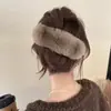 Pinza para el pelo de peluche con pico de pato para otoño e invierno, para la parte trasera de la cabeza, pinza grande elegante para mujer, accesorio para el pelo estilo coreano