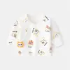 Body de Algodón para Bebé Recién Nacido de Espalda Media, Sin Costuras de Algodón Puro Estilo Primavera y Otoño, Ropa de Dormir con Velcro, Conjunto Estilo Monje para Primer Mes, Top para Bebé