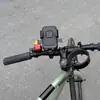 Soporte para Teléfono Móvil de Motocicleta, Soporte de Navegación para Vehículos Eléctricos y Bicicletas, Antivibración, Colocación y Retirada con una Sola Mano, Absorción de Impactos para la Conducción