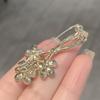 Broche de Cristal de Zirconia Imitación de Flor Elegante Fresca de Estilo Coreano Diseño para Mujer Pin Accesorios para Chaqueta de Traje Antiluz