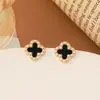 Europa y Estados Unidos transfronterizos pequeña fragancia amor gota negra aceite diamante cuadrado aretes aguja de plata S925 aretes de lujo mujeres venta al por mayor