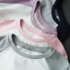 Camiseta de algodón cepillado de grado A para niños, camiseta interior de manga larga estilo raglán para niños y niñas, adecuada para primavera y otoño, para niños mayores
