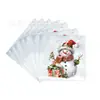 Novo Boneco de Neve de Natal Árvore de Natal Presente Prato de Papel Descartável Adereços de Festa Conjunto de Louça Descartável para Festa