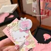 Pinza para el pelo de gato de gelatina translúcida de manzana de verano Pinza de pico de pato dulce para niña Linda Pinza para flequillo de dibujos animados Accesorios para el cabello