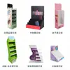 Estantería de exhibición de PVC personalizada de fábrica para bebidas, papelería, productos farmacéuticos, estantes desmontables, estantería de exhibición de tablero de PVC para tiendas de cosméticos y supermercados