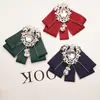 Péndulo de Diamante Original Corbata de Moño para Mujer, Cuello Floral Estilo Japonés, Camisa a Juego, Corbata de Moño, Accesorios de Boda, Broche Nuevo