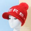 Gorro de Invierno Tejido para Mujer, Estilo Coreano, Cálido y de Moda, Forrado de Felpa para Invierno, Moderno, Resistente al Viento para Ciclismo, Gorro al por Mayor para Otoño e Invierno, A Prueba de Frío para Adultos