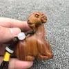 Talla de Madera Venta al por Mayor Doce Zodiaco Piezas de Mano Piezas de Talla de Madera Madera Tesoro Precioso Rojo Artesanías Fabricante