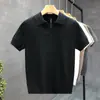 Nuevo Polo de Punto para Hombre Verano 2026, Lyocell, Cuello Tijera, Manga Corta, Fresco y Resistente a las Arrugas