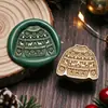 Novo Produto 2026 Série de Natal Cabeça de Selo de Cobre Embossada de Formato Irregular com Motivos de Rena e Floco de Neve para Selos de Cera de Natal