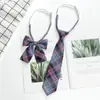 Corbata JK traje Estilo Universitario Uniforme Estudiante Camisa Corbata de Lazo Femenina Corbata Perezosa sin Nudo Cuello de Uniforme Japonés Masculino