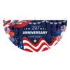 Decoración de Bandera Semicircular del 250 Aniversario de Amazon EE. UU. Transfronteriza Cumpleaños 250 de América