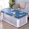 Mantel para Mesa de Comedor, Cubierta para Mesa de Centro Doméstica, a Prueba de Aceite e Impermeable, Cubierta para Mesa de Sala de Estar, Cubierta de Cuero con Drapeado Desmontable Soluble en Agua de Estilo Europeo